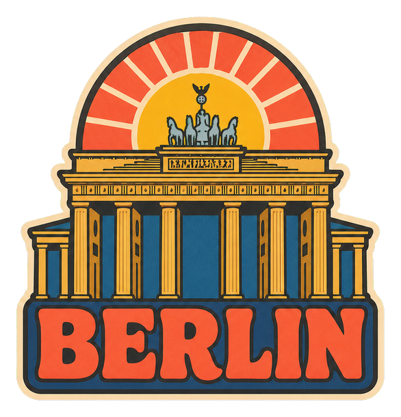 Preview for Berlin Brandenburg Gate Retro Sticker
