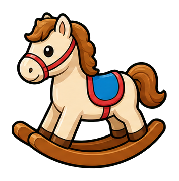 Preview for Rocking Horse Sticker Graphic