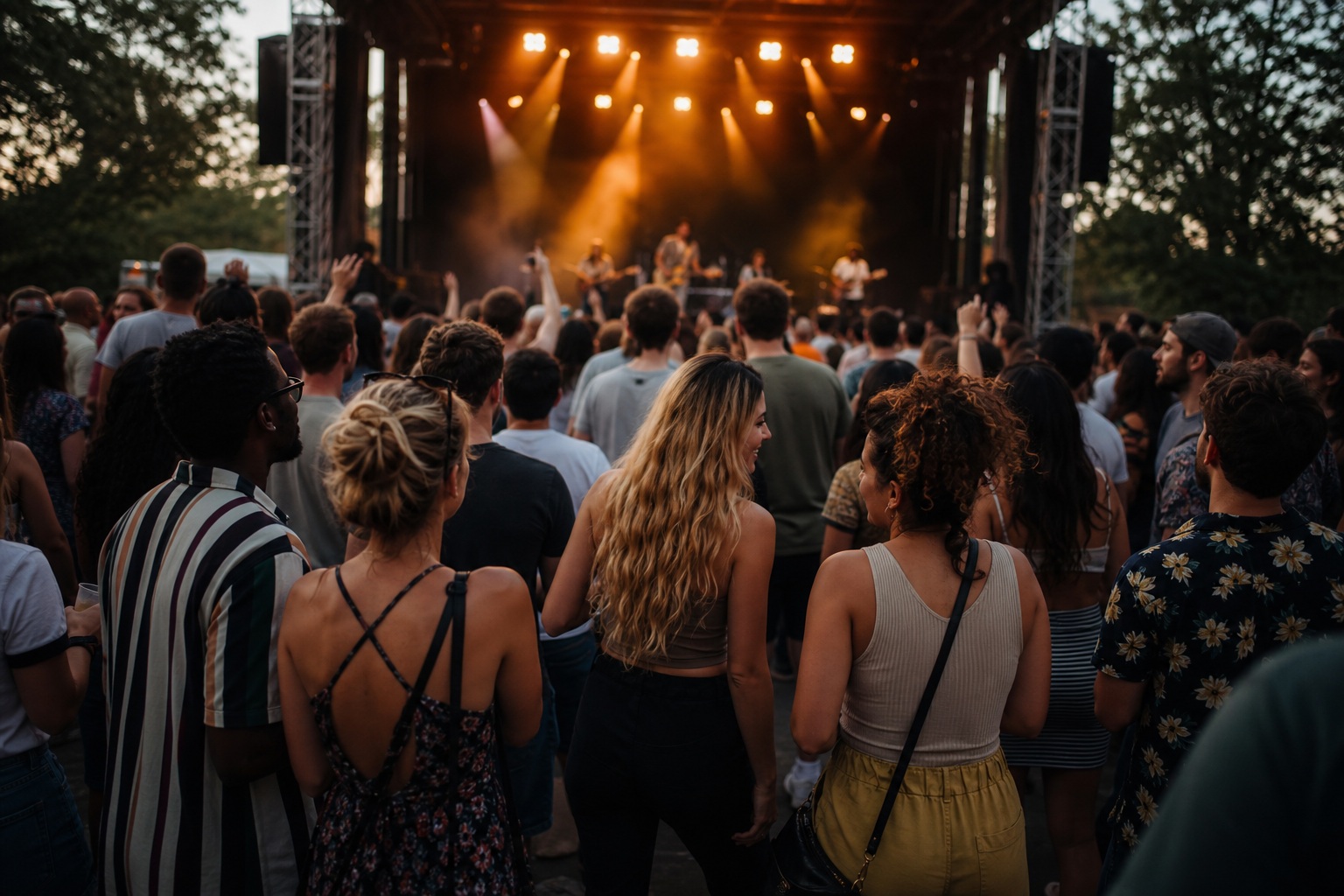 Preview for Outdoor Concert Crowd Background