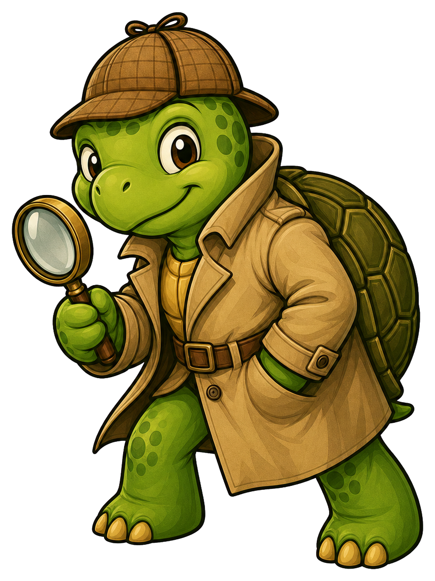 Preview for Detective Turtle Sticker Graphic