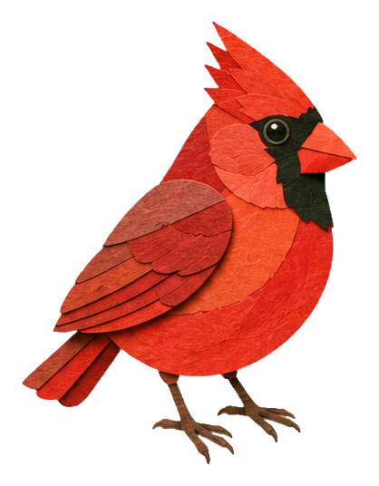 Preview for Papercut Woodland Birds Cardinal