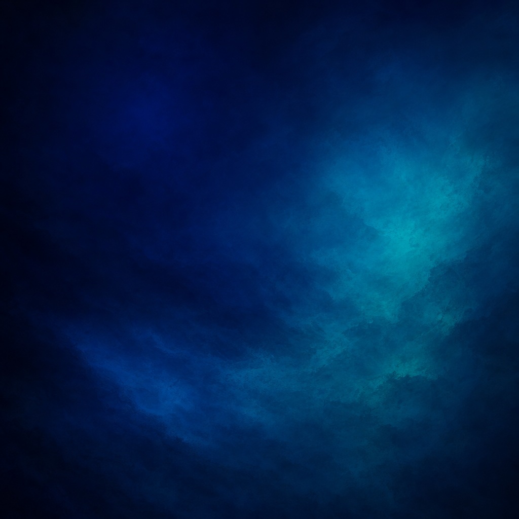 Dark oceanic blue gradient with aqua glow and soft watery texture