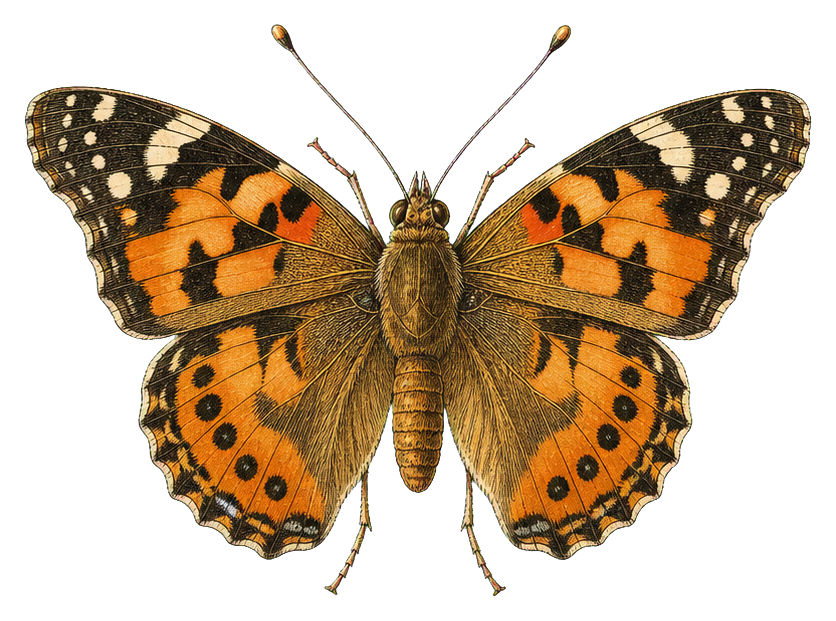 Preview for American Lady Butterfly Sticker