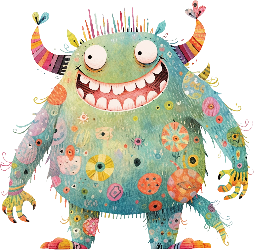 Preview for Whimsical-monster-illustration-monsters-sticker-19d72