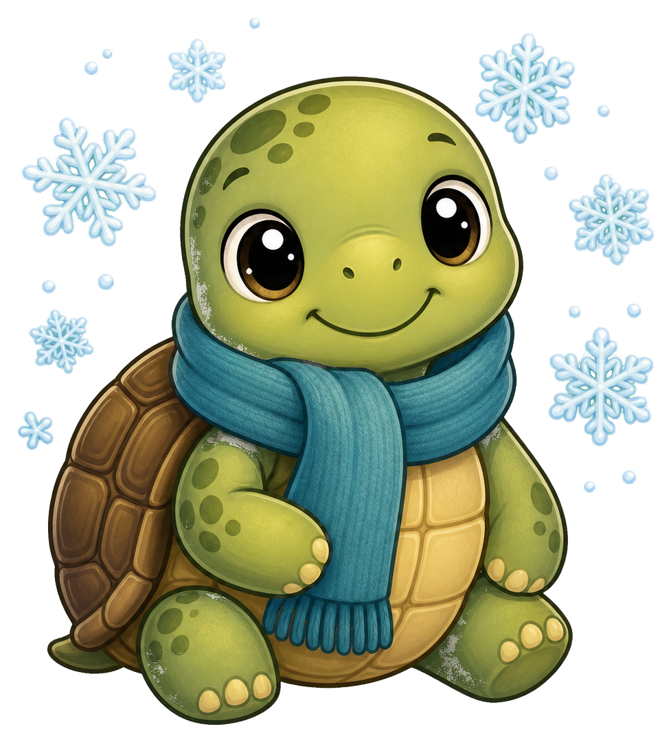 Preview for Turtle Snow Scarf Sticker