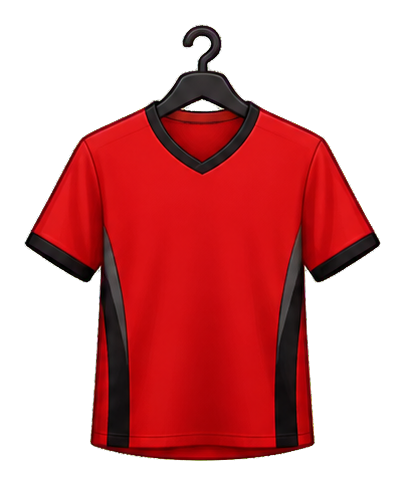 Preview for Blank Red Soccer Jersey Sticker