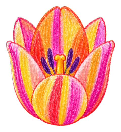 Preview for Pastel Striped Tulip Sticker