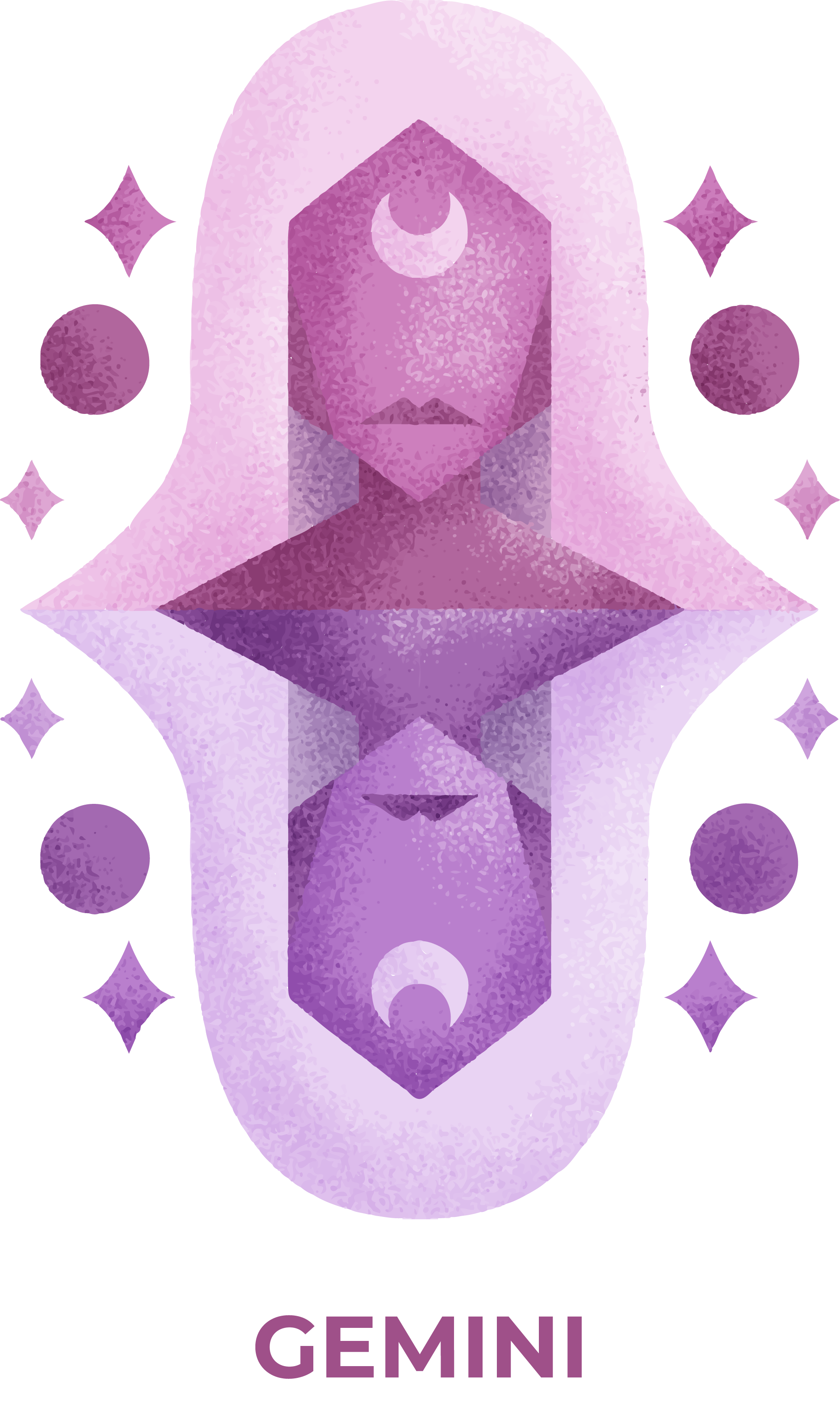 Preview for Gemini-zodiac-illustration-sticker-856d4