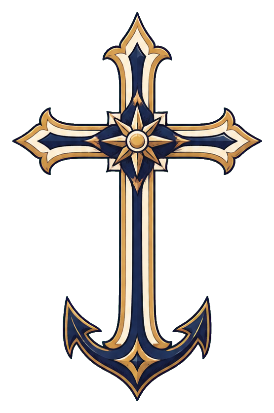 Preview for Anchor Cross Sticker For Religious Designs