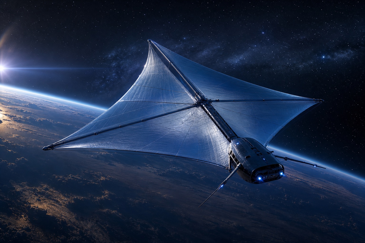 Preview for Solar Sail Spacecraft Background