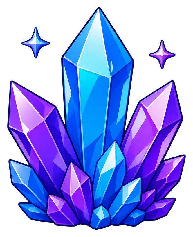 Preview for Crystal Cluster Sticker