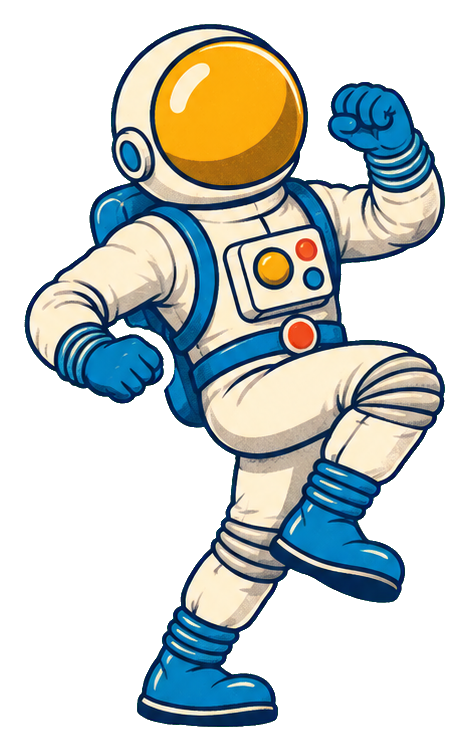 Preview for Retro Astronaut Moonwalk Dance