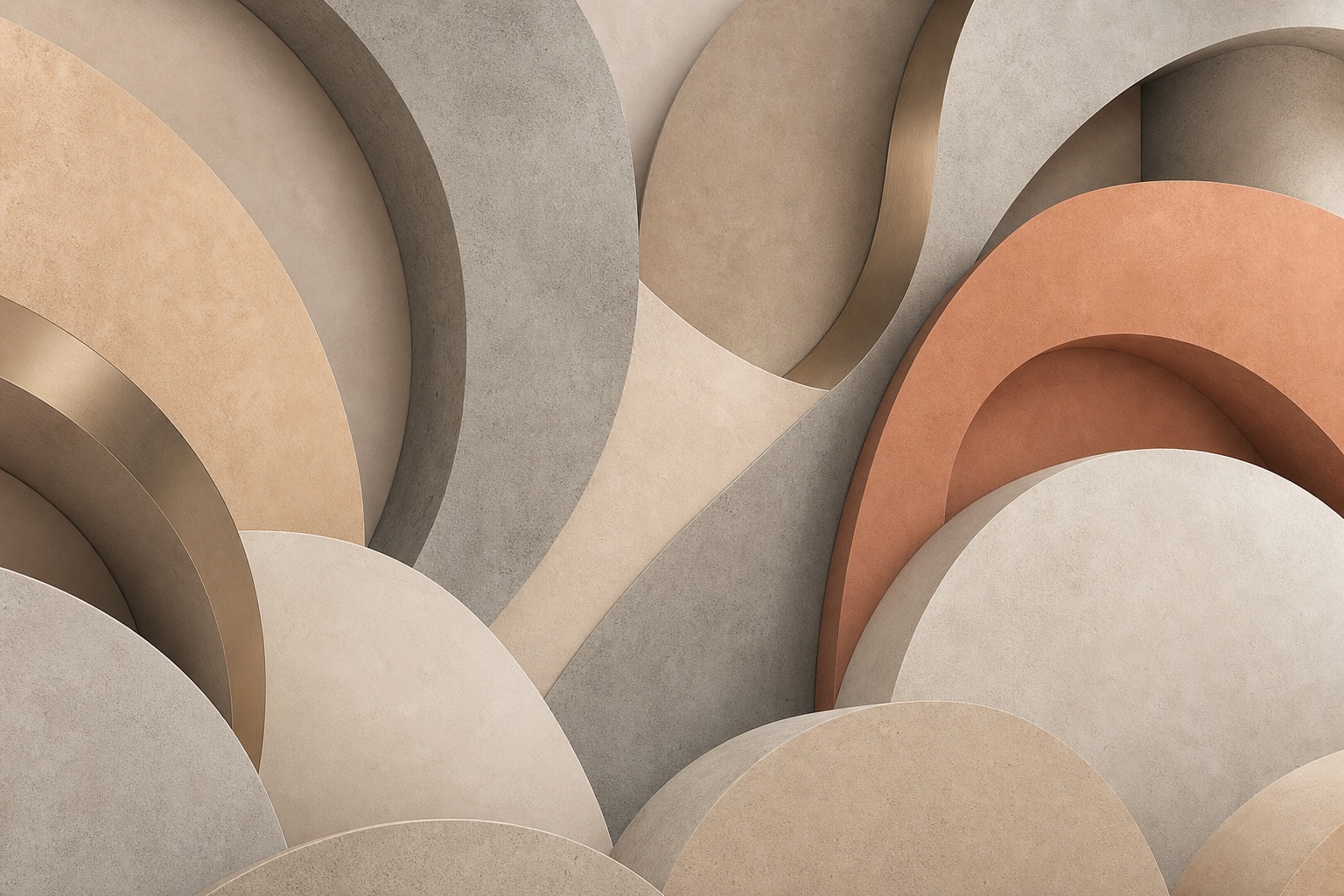 Preview for Warm Concrete Layered Abstract Arches Background