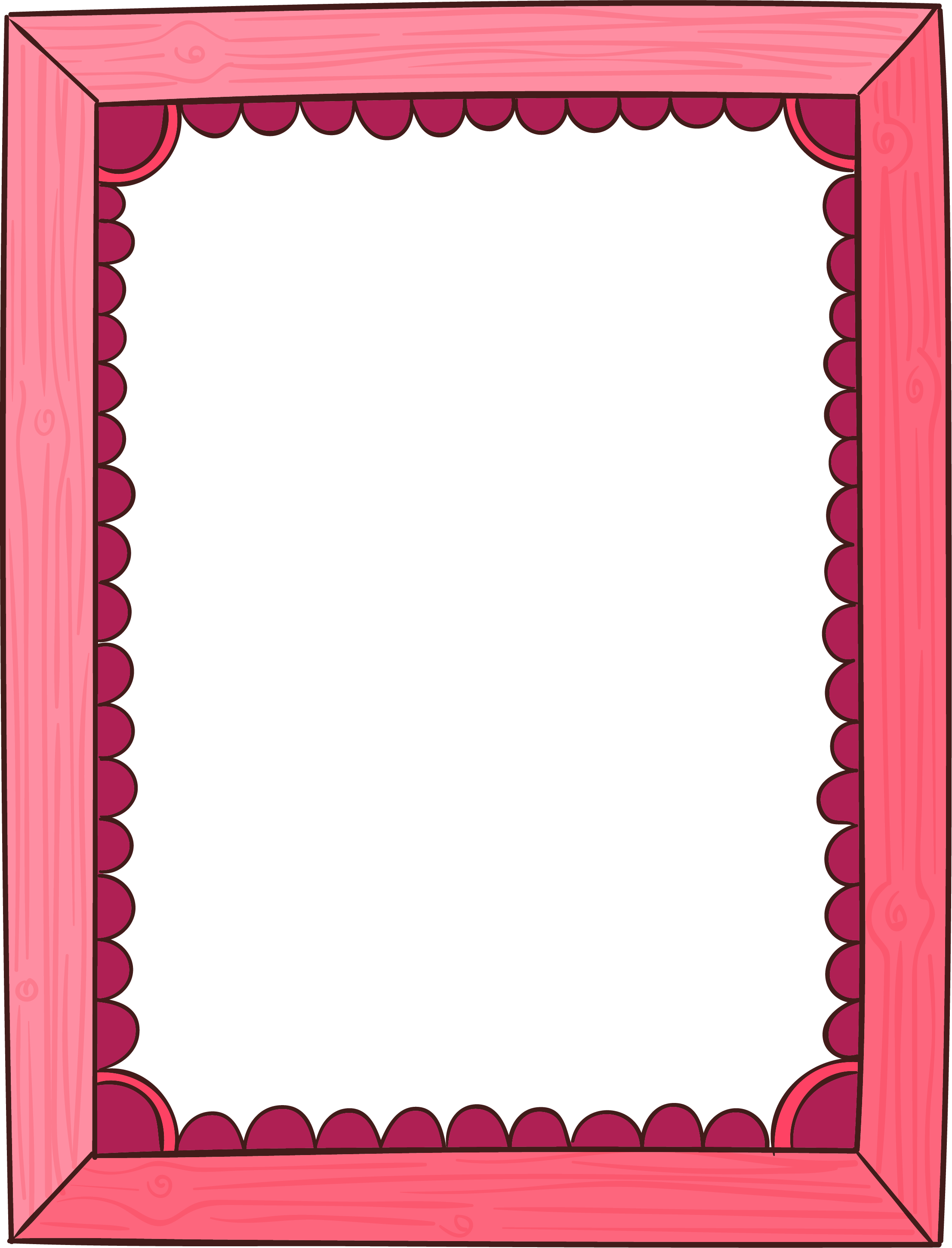 Preview for Pink-decorative-frame-design-love-design-sticker-d8c01
