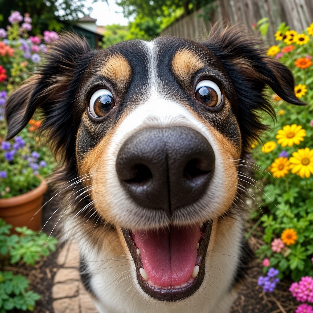 Preview for Funny Dog Closeup Stock Background