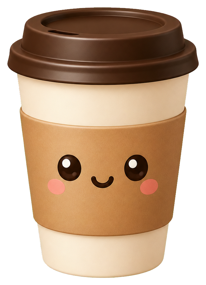 Preview for Happy Coffee Cup Sticker