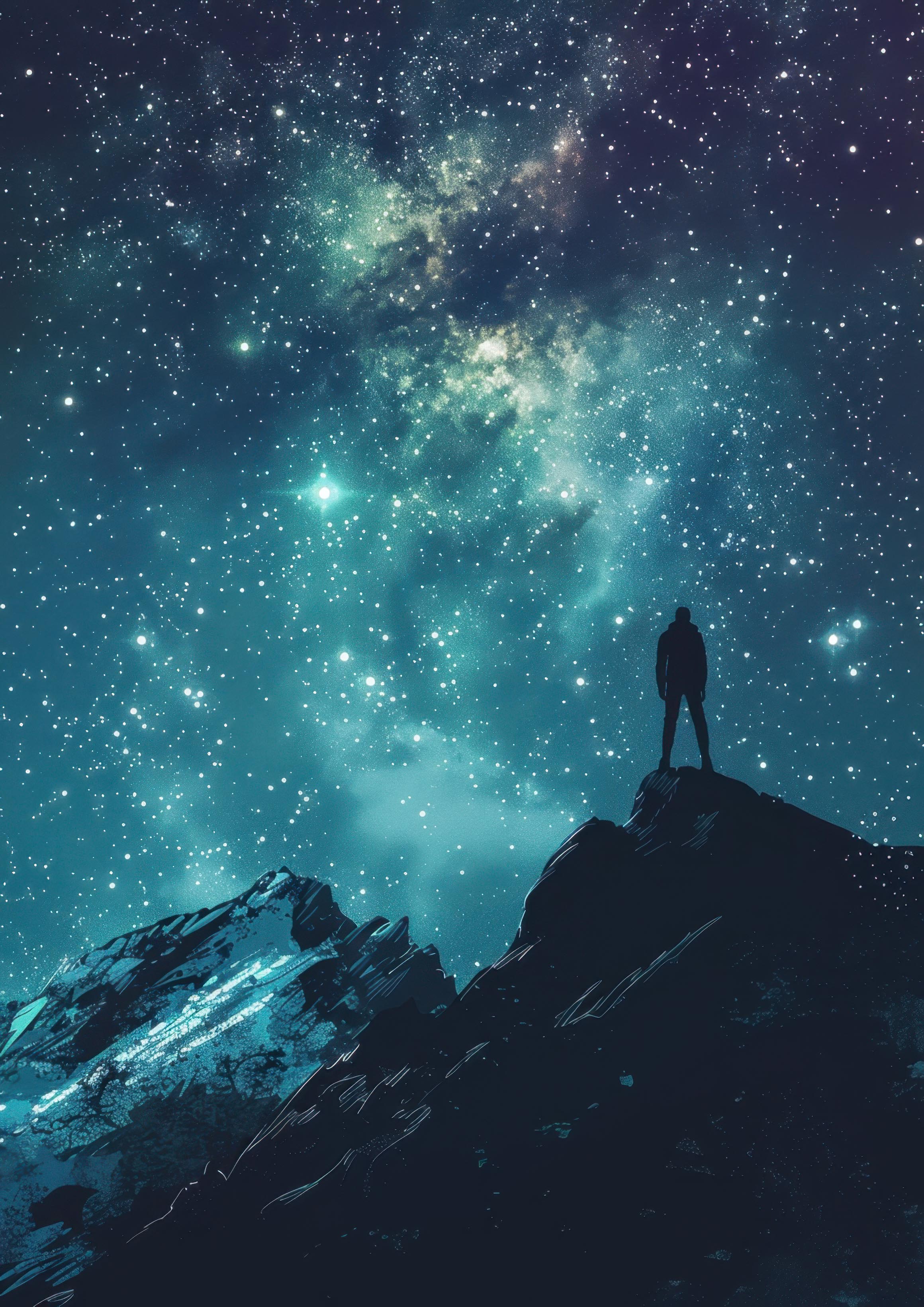 Preview for Galactic-solitude-mountain-peak-astrophotography-photo-backgroun-728ac