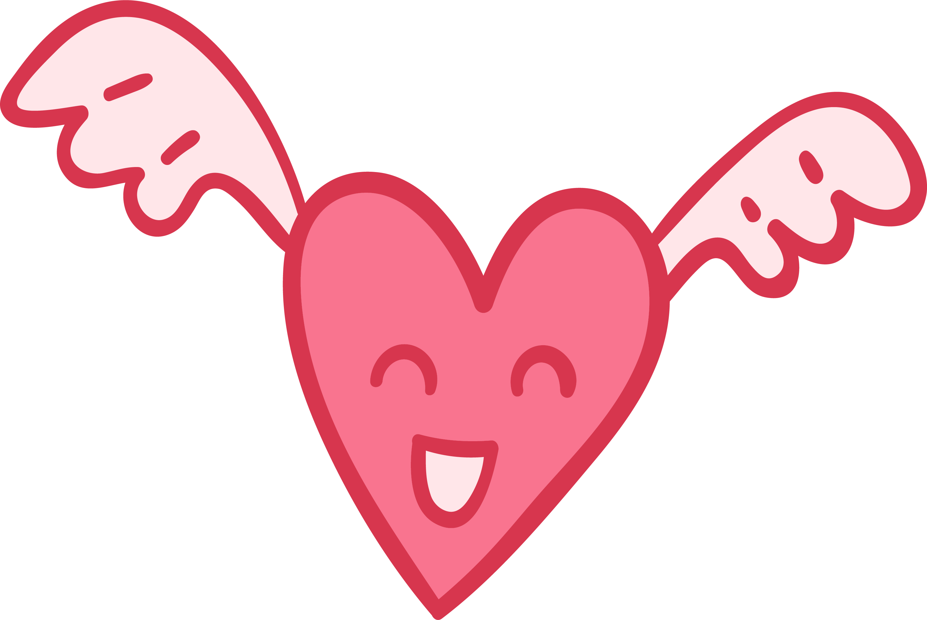 Preview for Cute-flying-heart-illustration-classic-hearts-sticker-85648