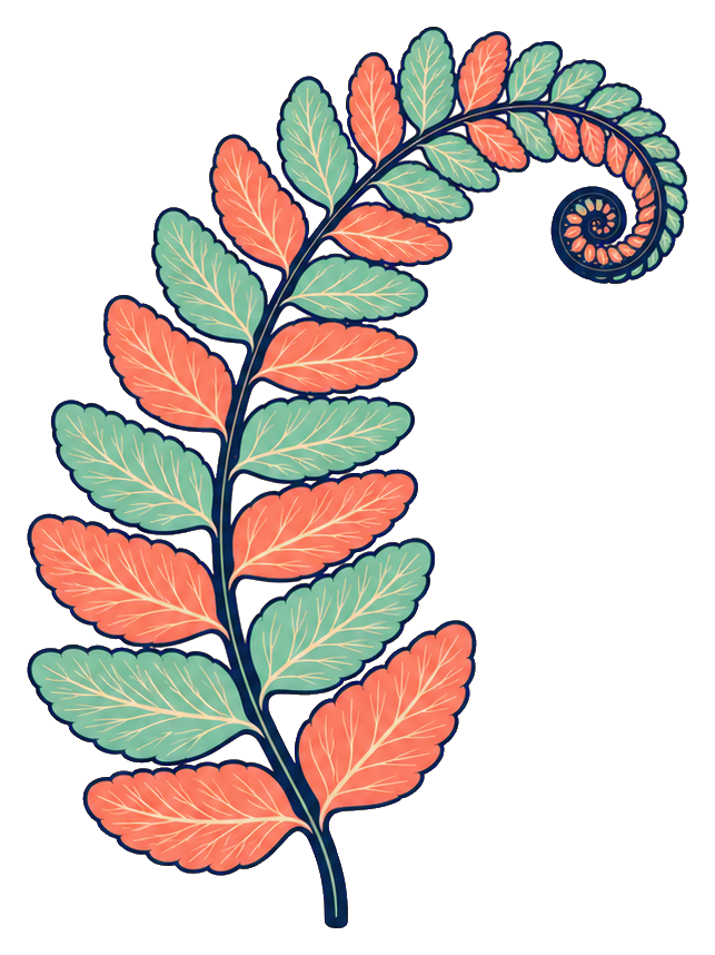 Preview for Fern Frond Sticker Graphic