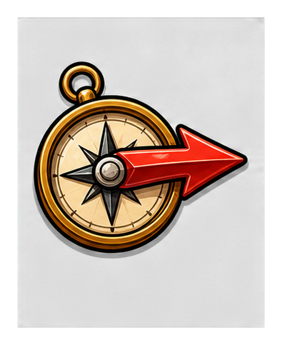 Preview for Compass Needle Arrow Sticker