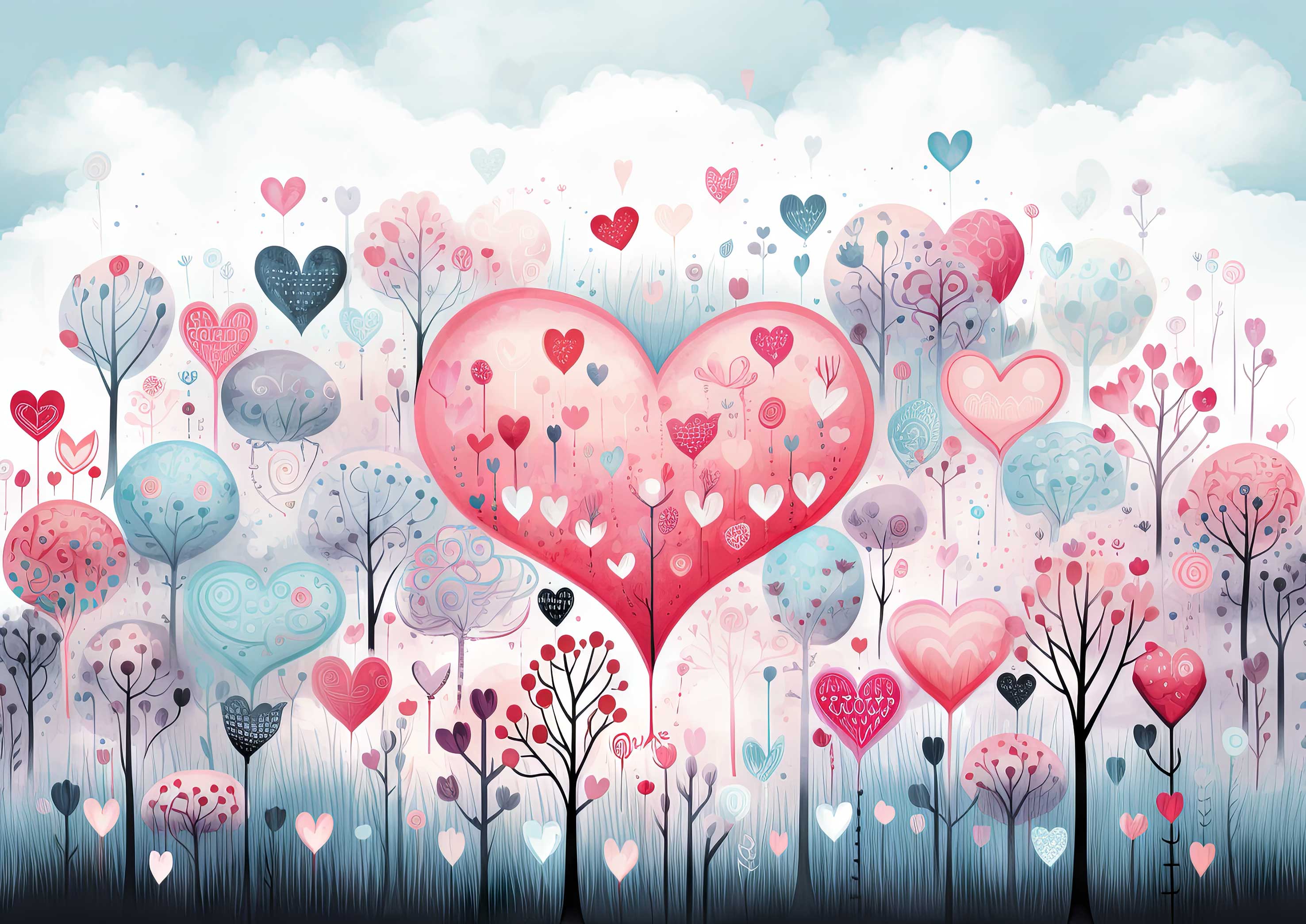 Preview for Valentines-day-heart-forest-love-background-87b85