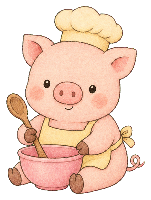 Preview for Kawaii Pig Baking Sticker