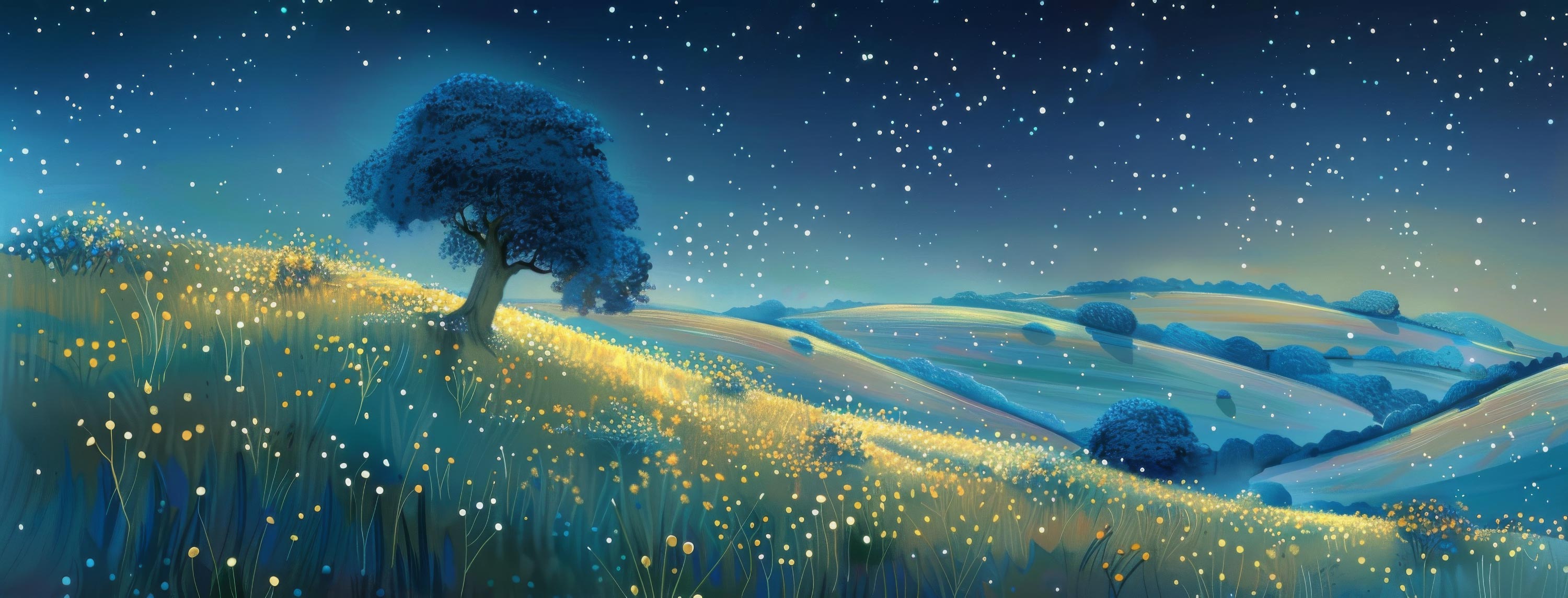 Preview for Serene-night-landscape-astrophotography-cover-background-53677