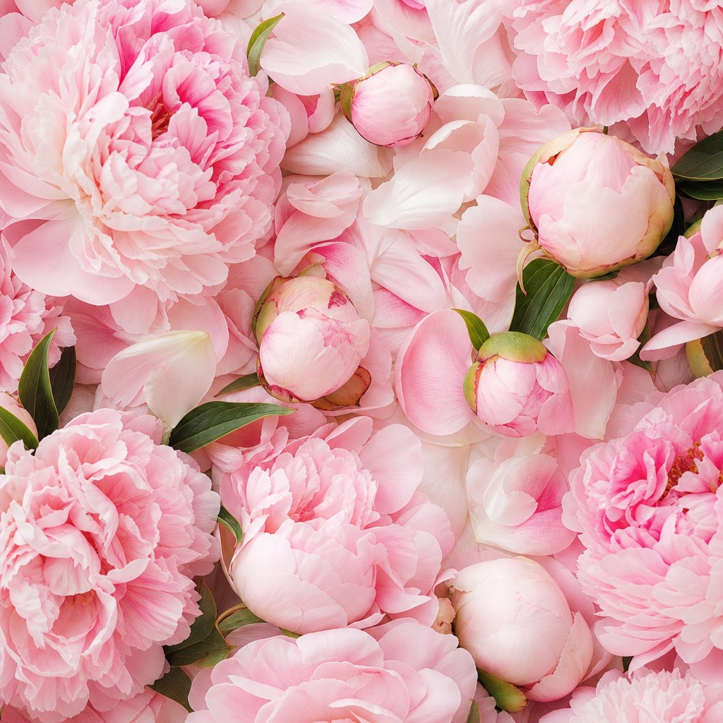 Preview for Soft Blush Spring Flowers Background