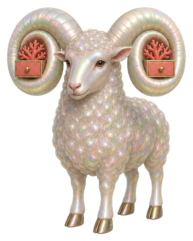 Preview for Ram With Horn Drawer Sticker