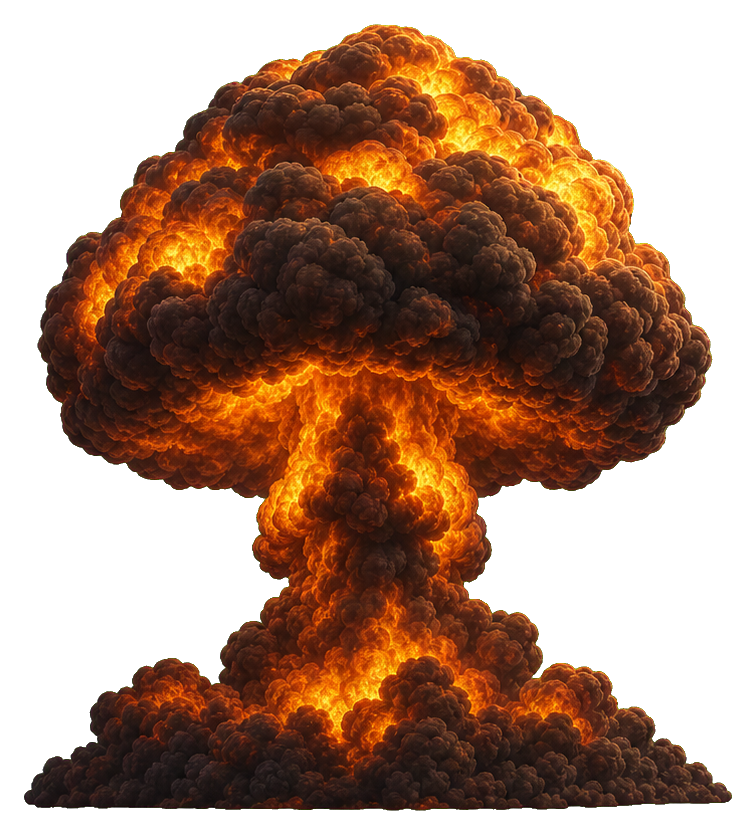 Preview for Layered Cauliflower Mushroom Cloud Sticker