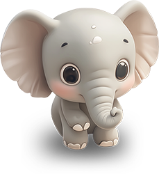 Preview for Cartoon-elephant-character-design-animal-sticker-da04e