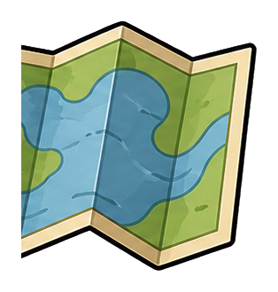Preview for Blank Folded Lake Map Sticker Graphic