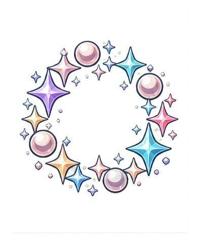 Preview for Pastel Pearl Sparkle Wreath Sticker