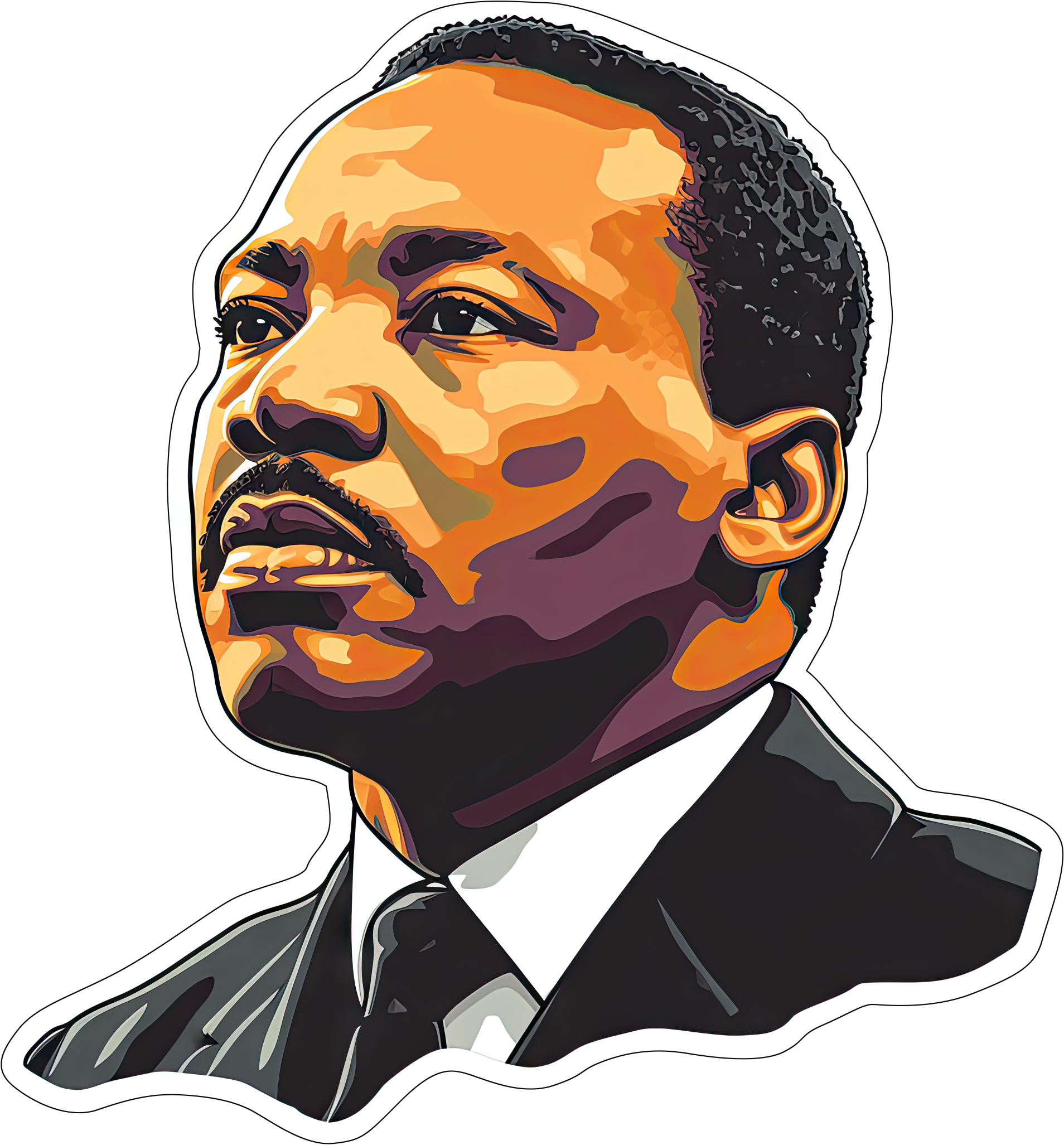 Preview for Martin-luther-king-portrait-mlk-sticker-0d202