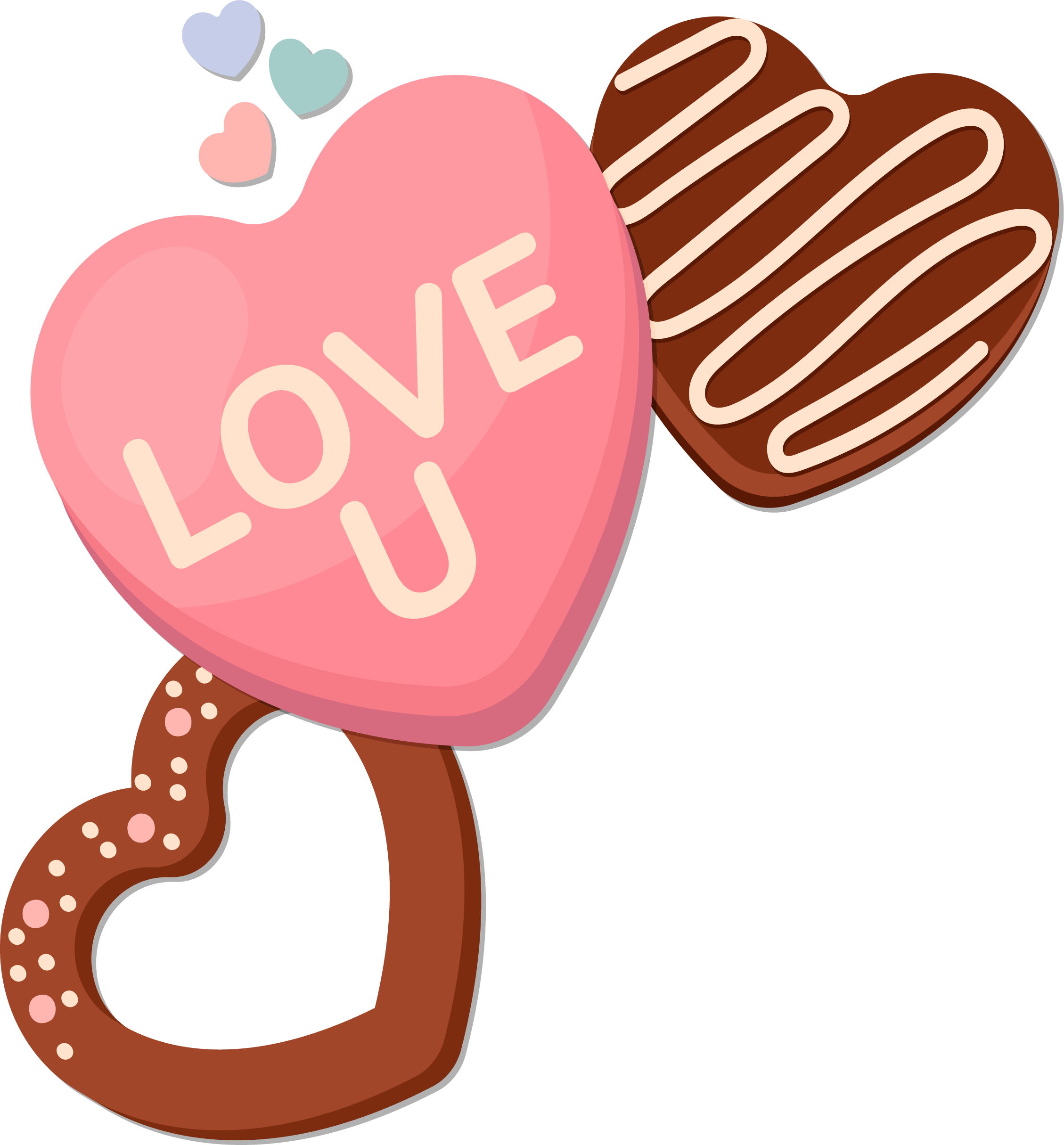 Preview for Chocolate-covered-pretzel-heart-cute-love-sticker-f4d36