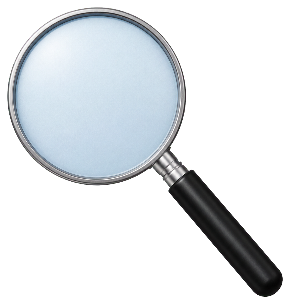 Preview for Magnifying Glass Plain Sticker