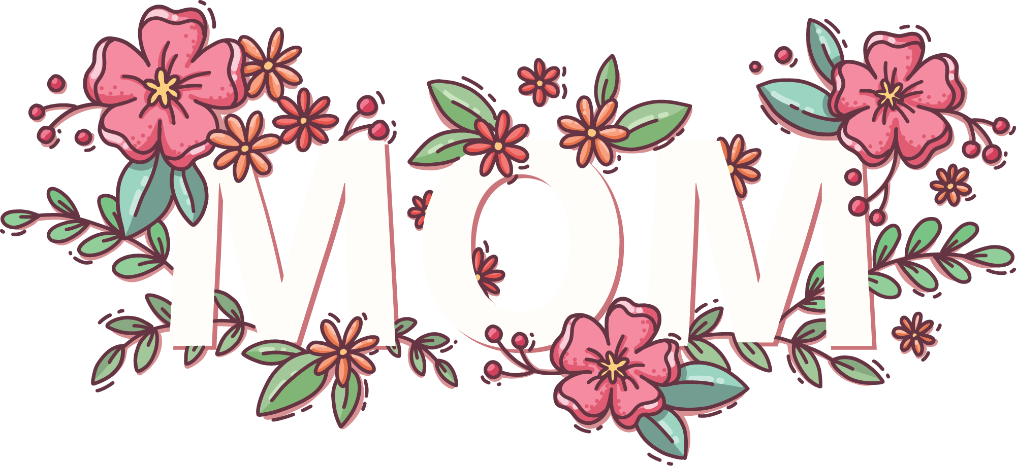 Preview for Floral-mom-design-mothers-day-sticker-13b09