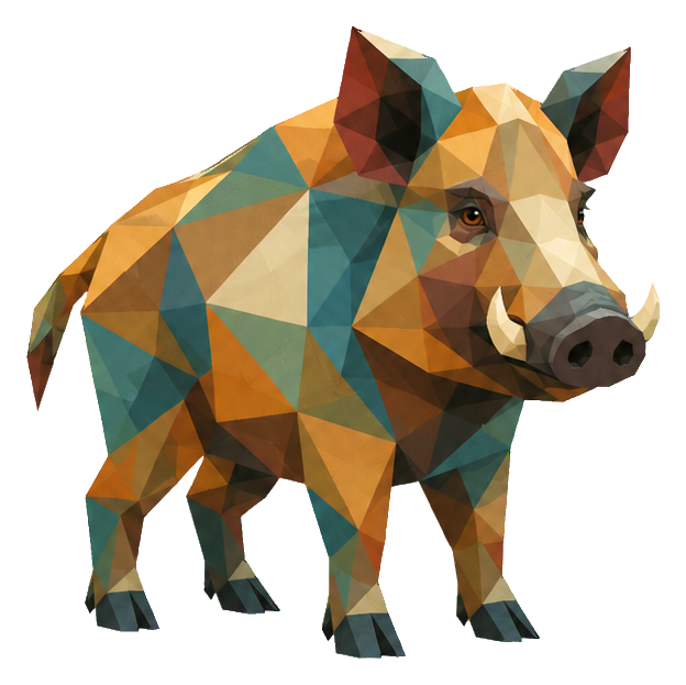 Preview for Low Poly Forest Animals Wild Boar