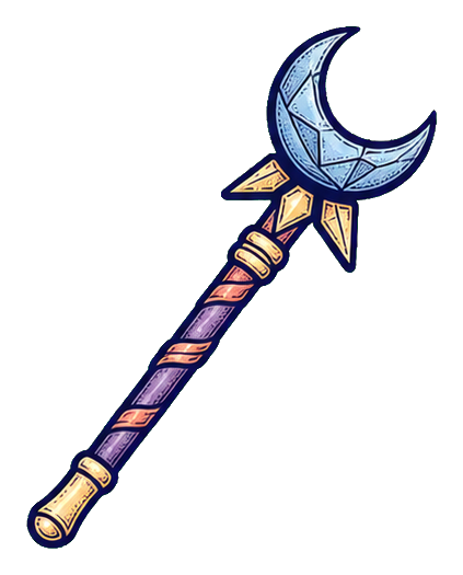 Preview for Crystal Moon Wand Sticker