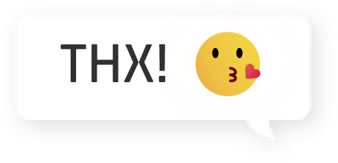Preview for Thx-kissing-face-speech-bubble-emoji-props-sticker-fc26b