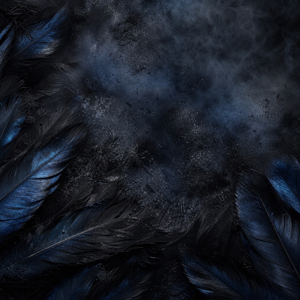 Preview for Dark Gothic Feather Background