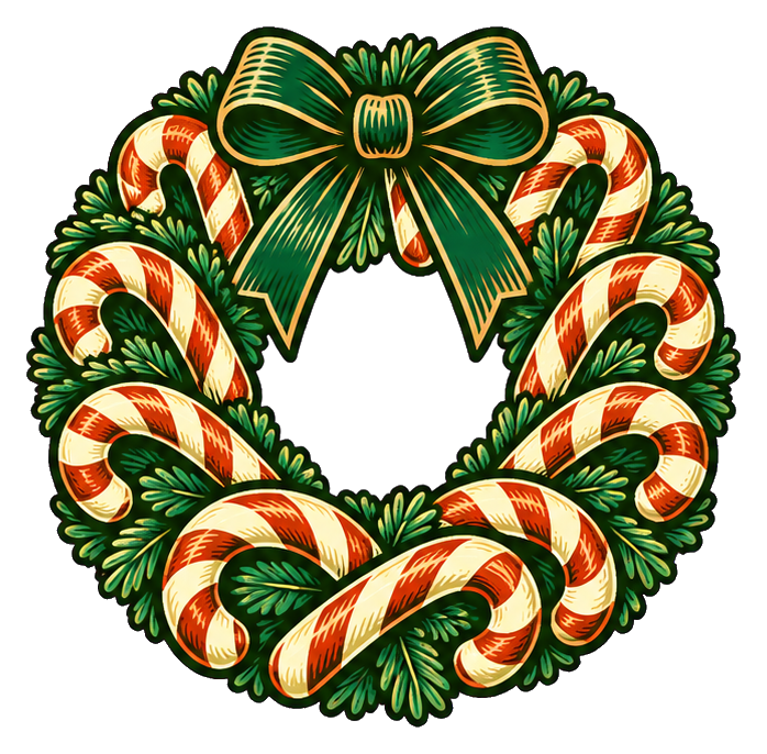 Preview for Candy Cane Wreath