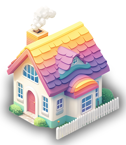 Preview for Colorful-cartoon-house-illustration-building-sticker-f9ec9