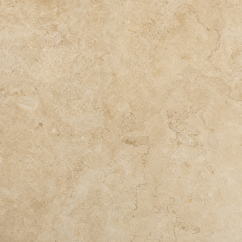 Warm beige stone surface with subtle natural texture and fine veining