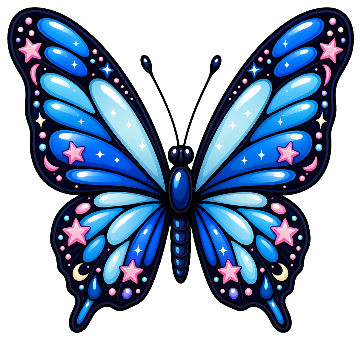 Preview for Celestial Blue Starwing Butterfly Sticker