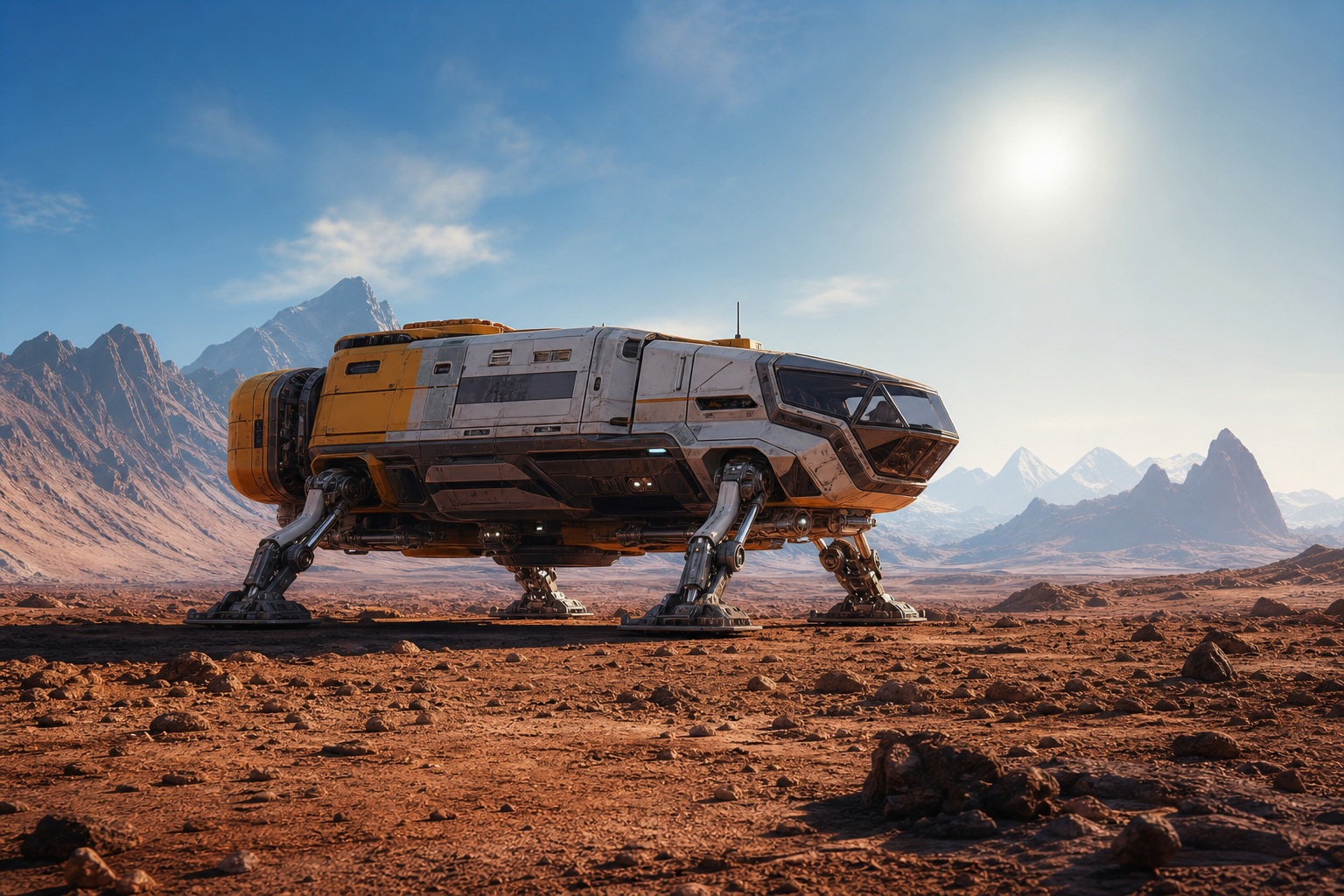 Preview for Planetary Lander Sunlit Background