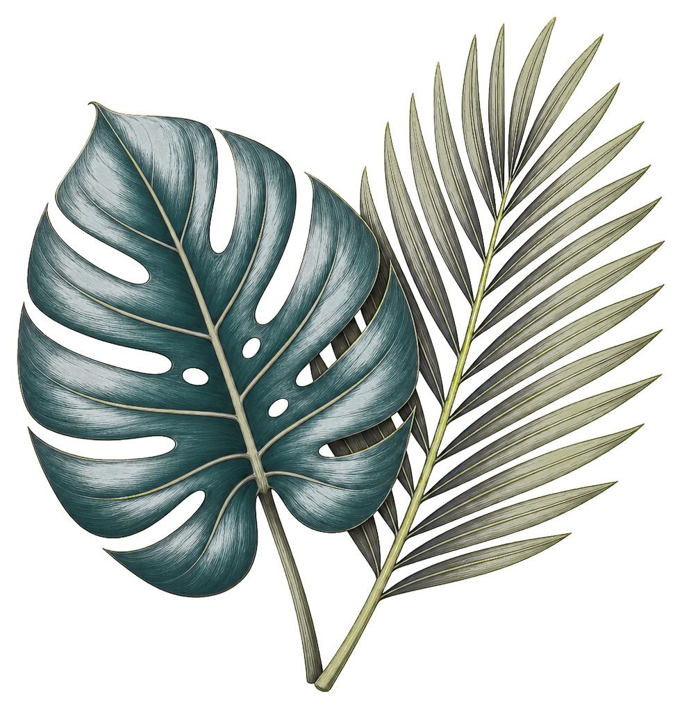 Preview for Tropical Leaf Pair Sticker