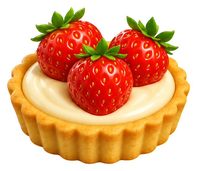 Preview for 3d Dessert Delights Strawberry Tart