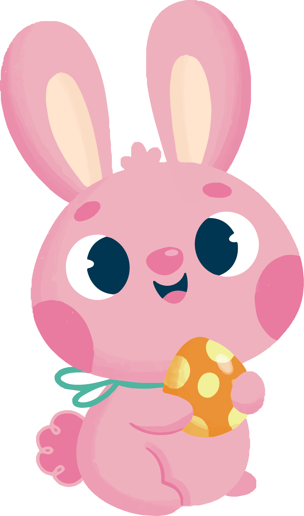 Preview for Pink-cartoon-bunny-cookie-easter-sticker-0be1f