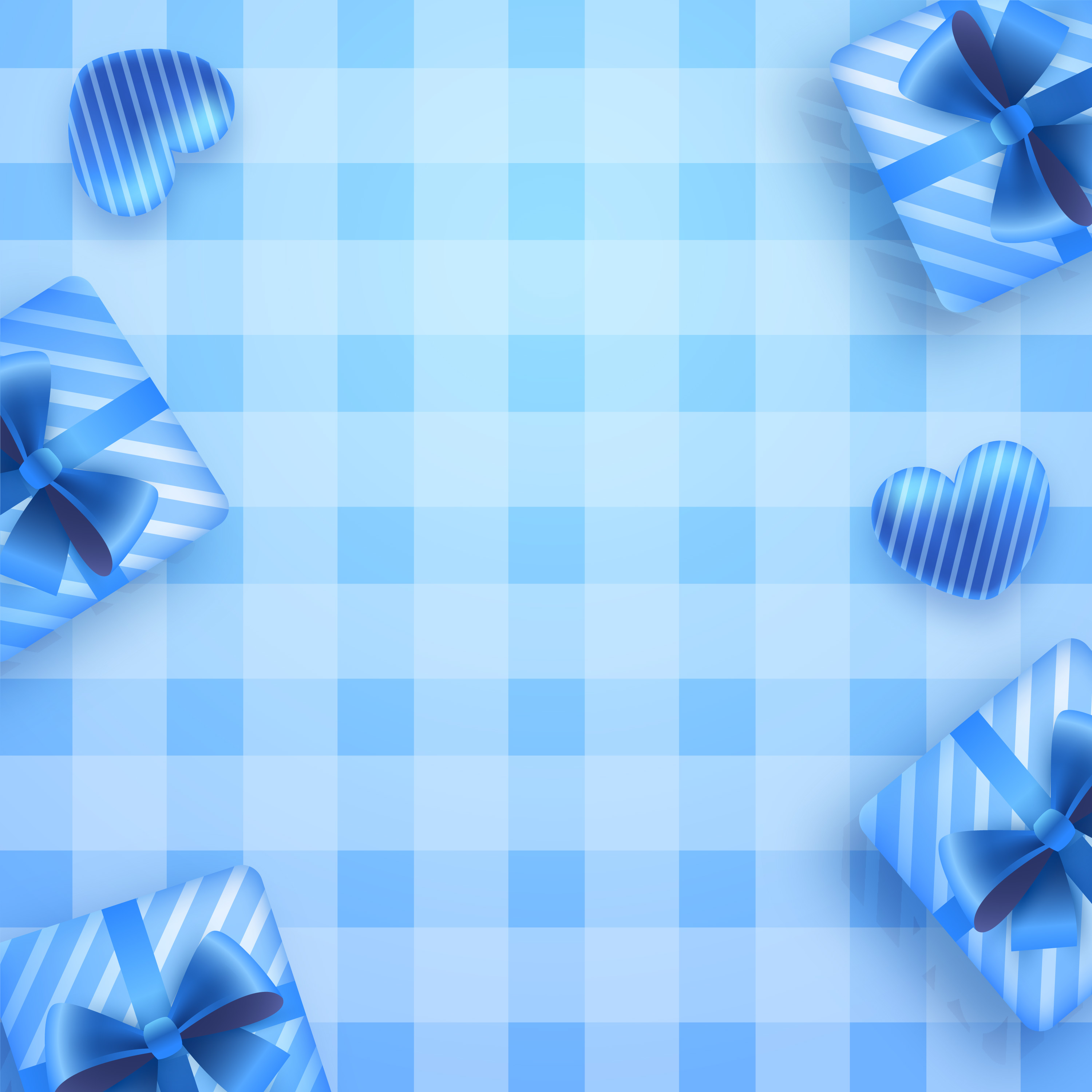 Preview for Blue-gift-bows-checkered-background-fathers-day-6262e
